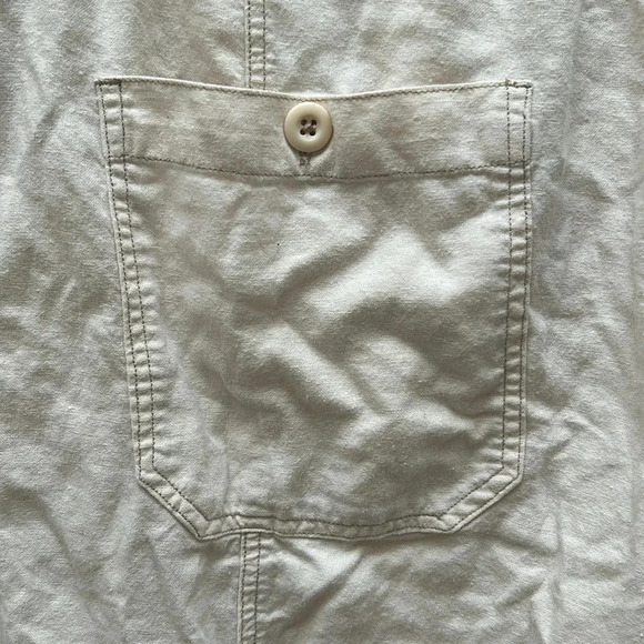 FREE PEOPLE Womens Pants  Palmer Utility Cream Canvas White Size S OB812043 - Picture 7 of 10